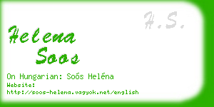 helena soos business card
