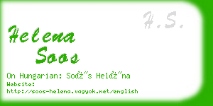helena soos business card